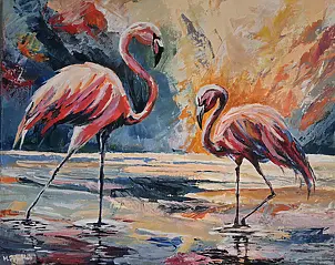 Monika Palichleb - Flamingos, No. 2