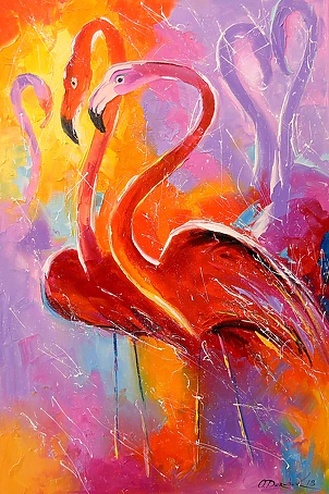 Olha Darchuk - Flamingo