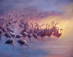 Izabela Krzyszkowska - Flamingos II
