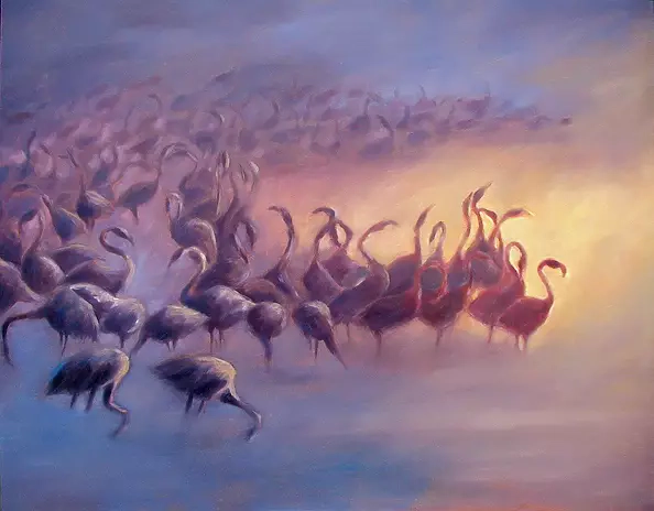 Izabela Krzyszkowska - Flamingos II