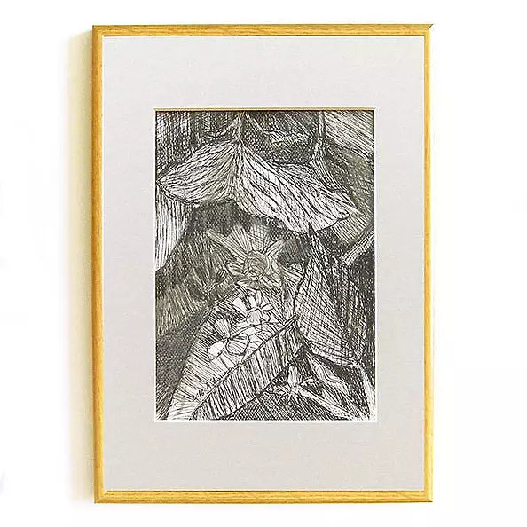 Anna Skowronek - Flora -  czarno biały rysunek