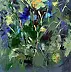 Mario Zampedroni - Floral acrylic painting 2002