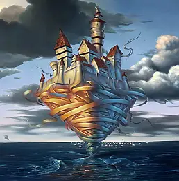 Dariusz Ślusarsky,  Flotylda, Obraz olejny - płótno, 97 x 72