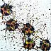 Joanna Bilska - Цветочный поток I 55 x 55 см