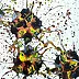 Joanna Bilska - Flux de fleurs I 55 x 55 cm