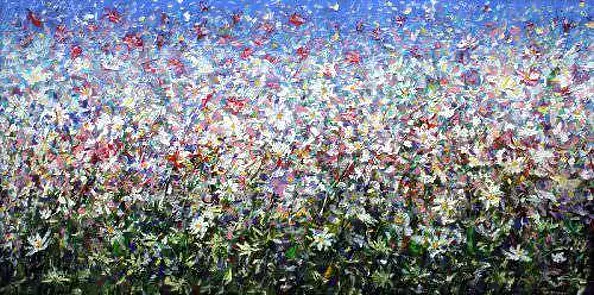 Mario Zampedroni - Flower field with daisies