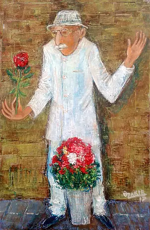 ZAKIR AHMEDOV - Flower selleranvas