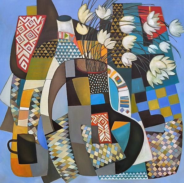 Kolesnikova Irina - Flowers against the backdrop of chaos