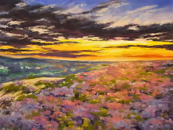 Yana Yeremenko - "Flowers at Sunset"