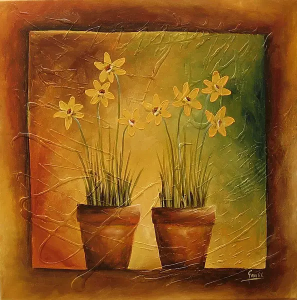 Ewa Gawlik - Flowers in flowerpots