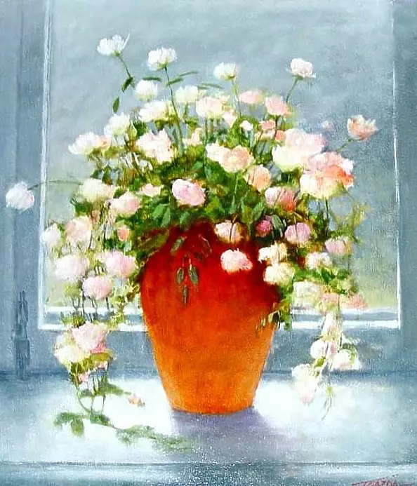 Tadeusz Gazda - Kwiaty w oknie