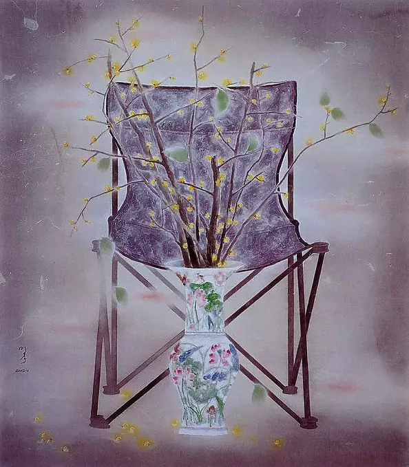 Andrew Zhao - Flowers in vase - Tranquility