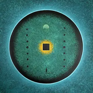 Sebastian Garyantesiewicz, Nullpunktfluktuation, Acrylgemälde - Leinwand, 80 x 80