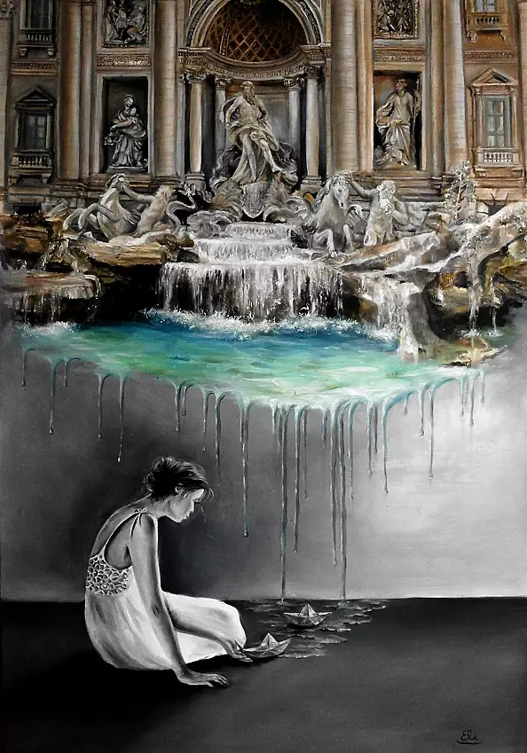 Elżbieta Mozyro - Fontana di Trevi