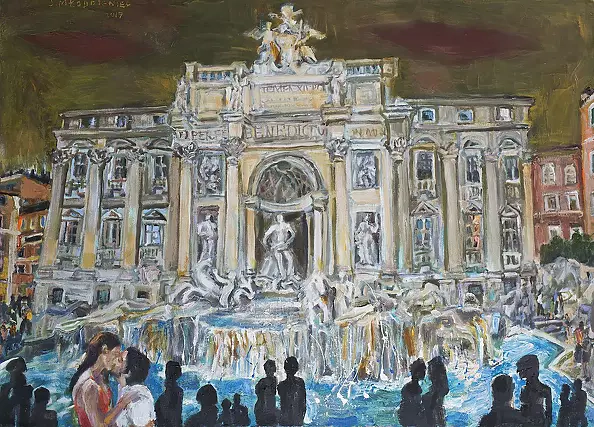 Stanisław Młodożeniec - Trevi Fountain