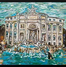 Stanisław Młodożeniec - Trevi Fountain