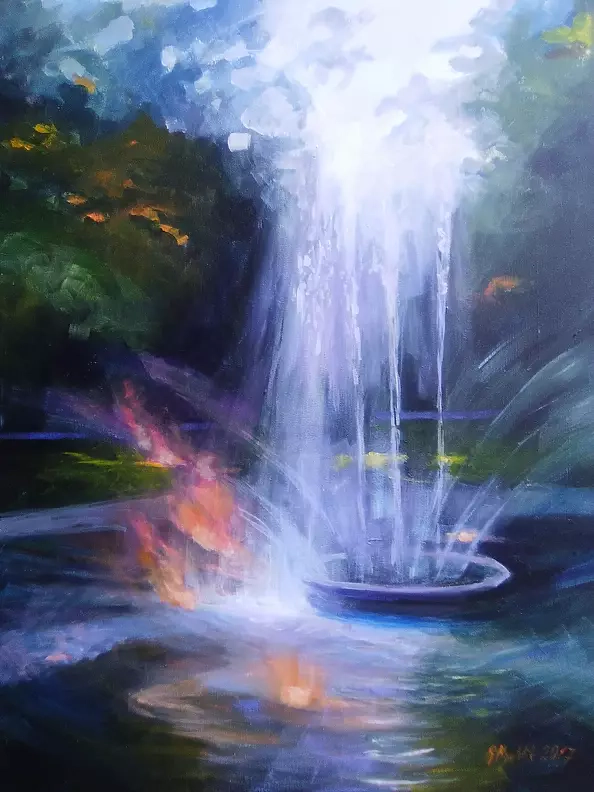 Renata Rychlik - Fountain in the Cracow Planty