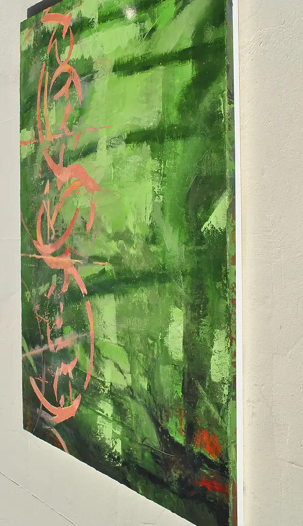 Peter Mcquillan, Forest - Abstract , Obraz akrylowy - płótno, 92 x 122