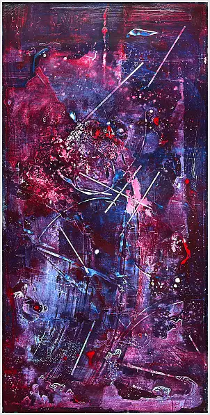 Jakub Margasinski, Formy pierwotne, Obraz akrylowy - deska, 60 x 120