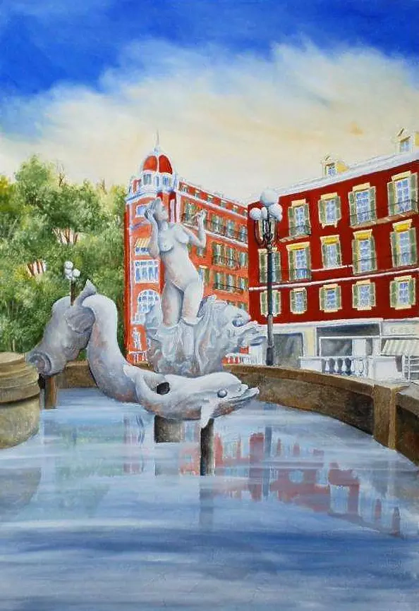 Christian Geai - Fontanna skąpana w słońcu