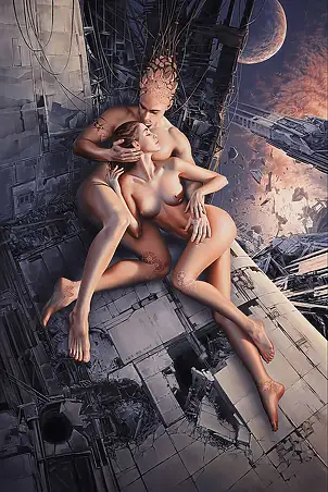 Maja Borowicz, Fragments of Eternity, Oil painting - canvas, 80 x 120