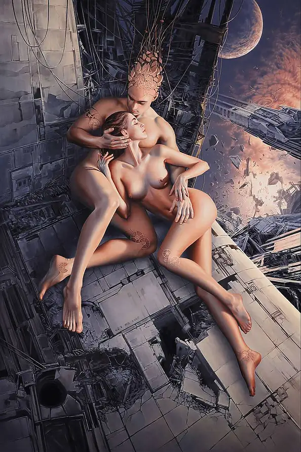 Maja Borowicz, Fragments of Eternity, Oil painting - canvas, 80 x 120