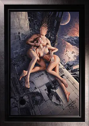 Maja Borowicz, Fragments d'éternité, Peinture à l'huile - toile, 80 x 120