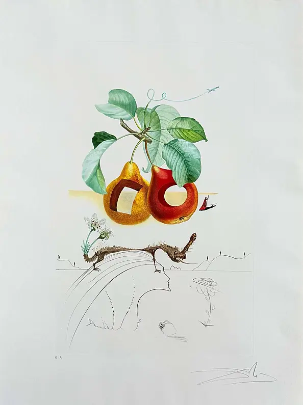 Salvador Dali - Fruits troués", rok 1969
