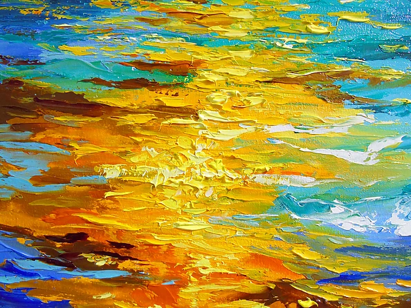 Olha Darchuk - Full Moon Over the Sea