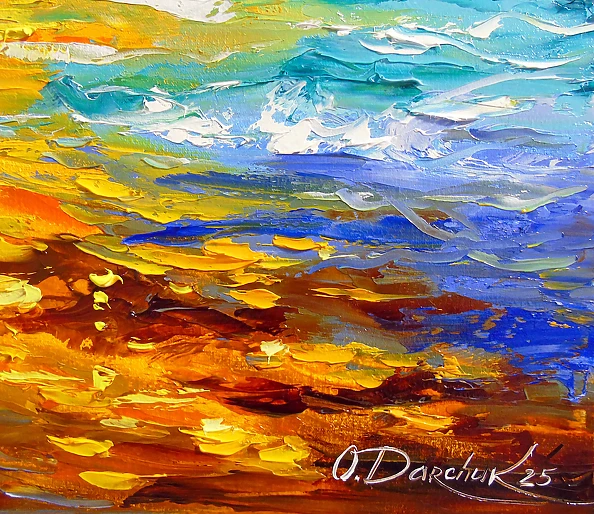 Olha Darchuk - Full Moon Over the Sea