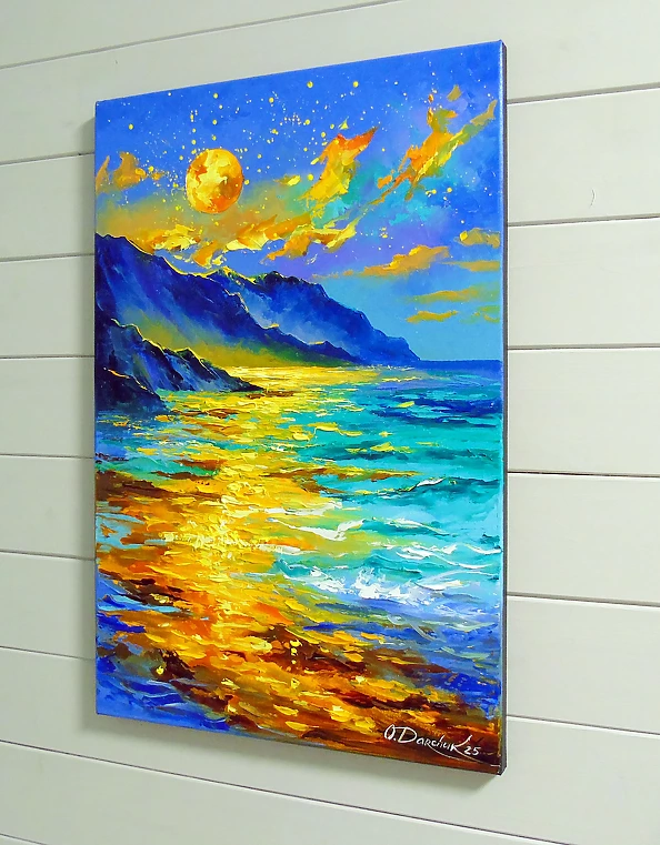 Olha Darchuk - Full Moon Over the Sea