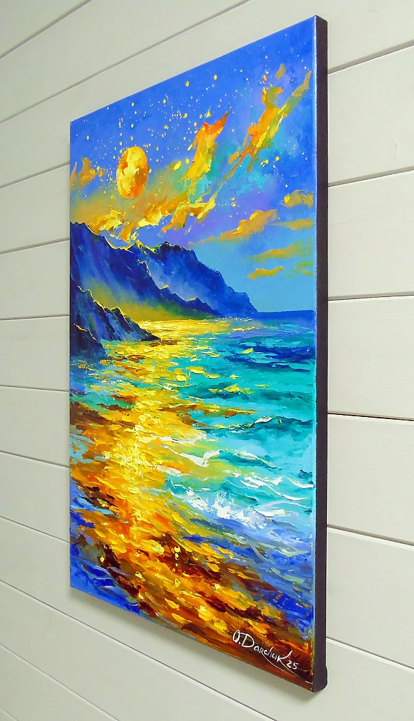 Olha Darchuk - Full Moon Over the Sea
