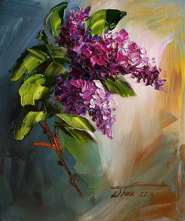 Dorota Łaz - sprig of lilac