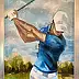 Alicja Walczak, GOLFISTA, Obraz olejny - płótno, 60 x 80