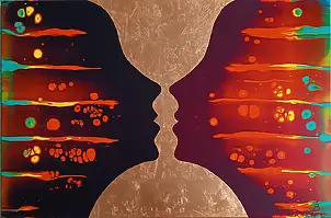 Joanna Bilska, GRAAL, La peinture acrylique - toile, 90 x 60