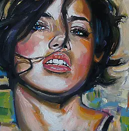 Dariusz Żejmo, G I N A , Obraz olejny - płótno, 60 x 40
