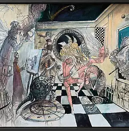 Tomasz Sętowski, Gabinet Osobliwości , Akwarele - papier, 60 x 43