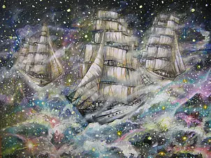   - galactic sailing