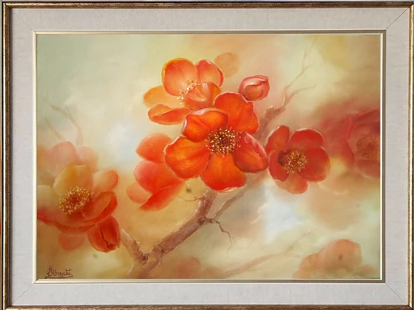 Lidia Olbrycht - A twig of Quince Impresja