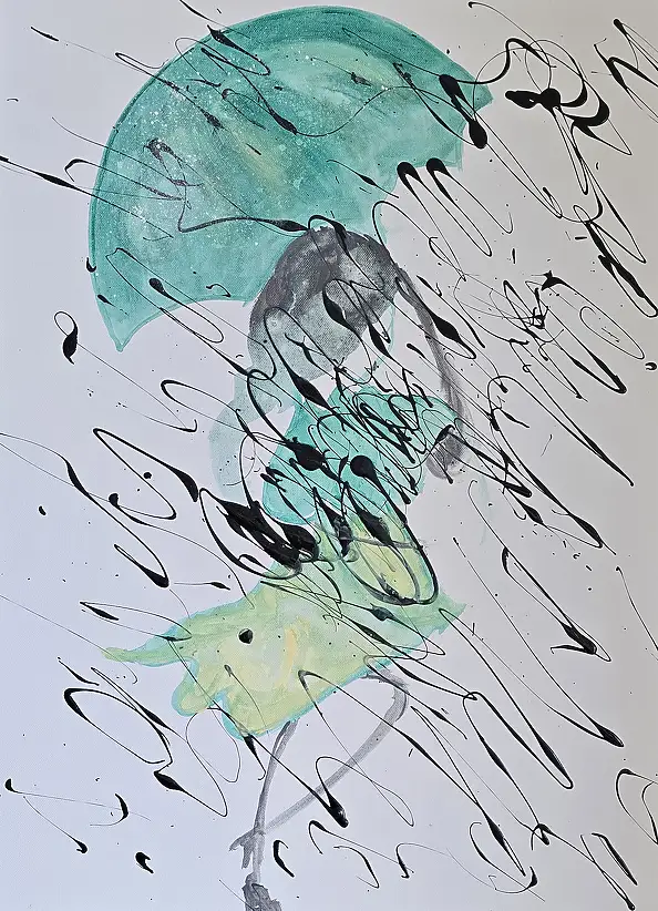 Ewa Mościszko, Ragazza del centro commerciale, Quadro ad acrilico - tela, 50 x 70