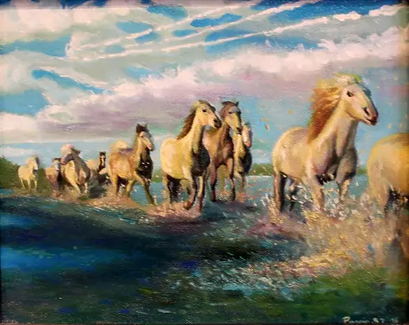 Jacek Syguła - galloping horses