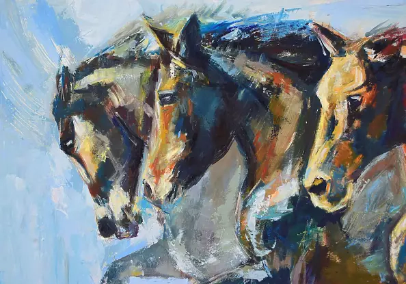 Justyna Zielonka - Galloping horses