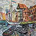 Krzysztof Chrobot, Gdańsk żuraw, Obraz olejny - płótno, 40 x 50