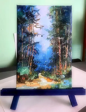 Teresa Kopańska - When the moon is pale, look, the firefly wakes up and dances around