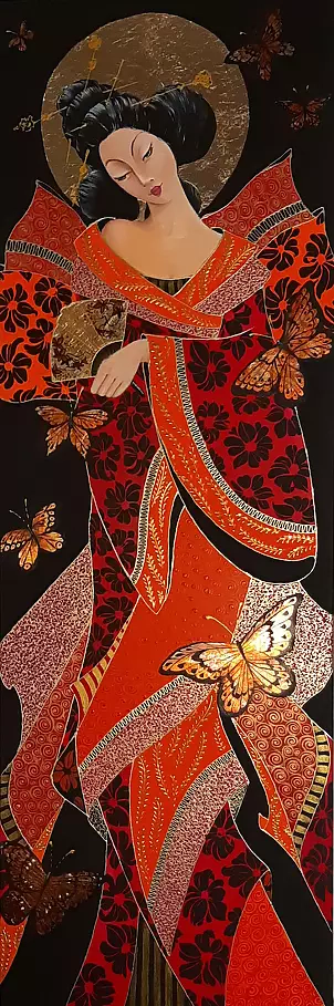 Iwona Wierkowska-Rogowska - Geisha e farfalle