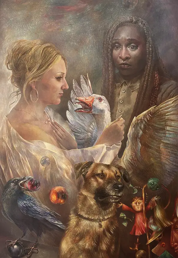 Piotr Król, Gęsia jaźń, Obraz olejny - płótno, 90 x 130