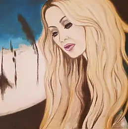 Natalia Busek, Ghosttown, Масляная картина - холст, 60 x 40