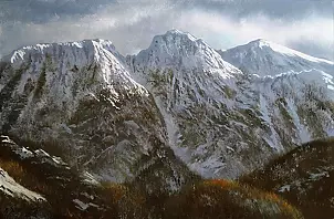 Marek Szczepaniak - Giewont in the setting sun