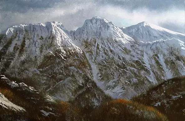 Marek Szczepaniak - Giewont in the setting sun