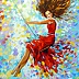 Olha Darchuk - Girl on a swing